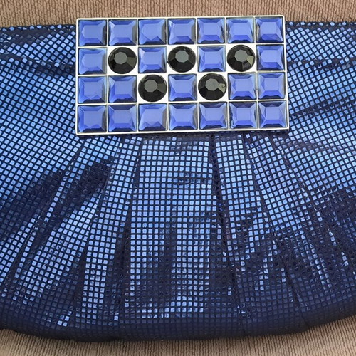 Clutch bag Tosca Blu electric blue new with dust bag
