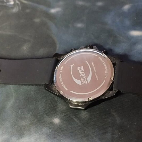 Just Cavalli Spike Chronograph watch like new, black