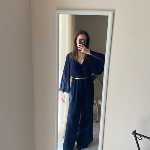 Zara navy blue jumpsuit brand new, size XS
