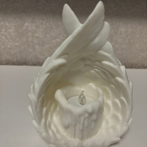 Candle holder for LED candle new with angel wings design