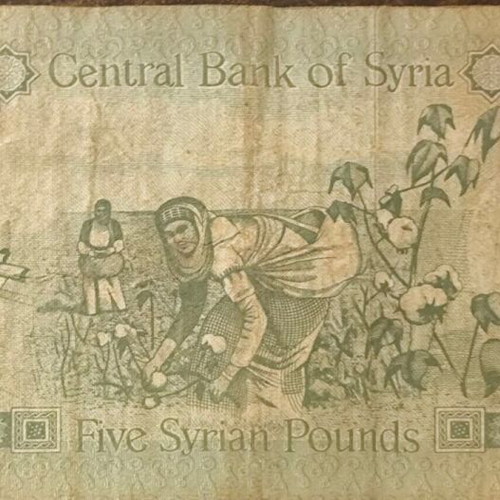 Syria 5 Pounds 1982 banknote used