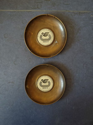 Rare commemorative plates from 1982 European Athletics Championships like new