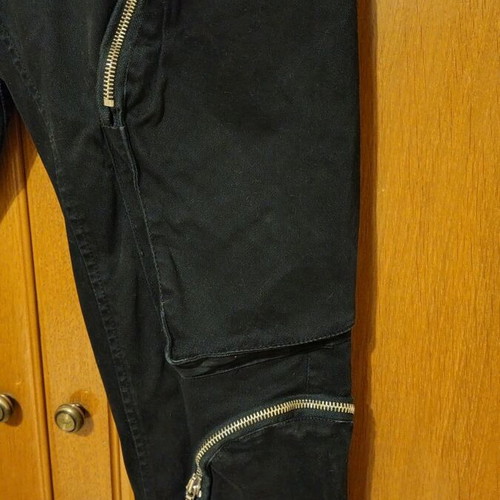 La Haine black pants large slim fit elastic like new
