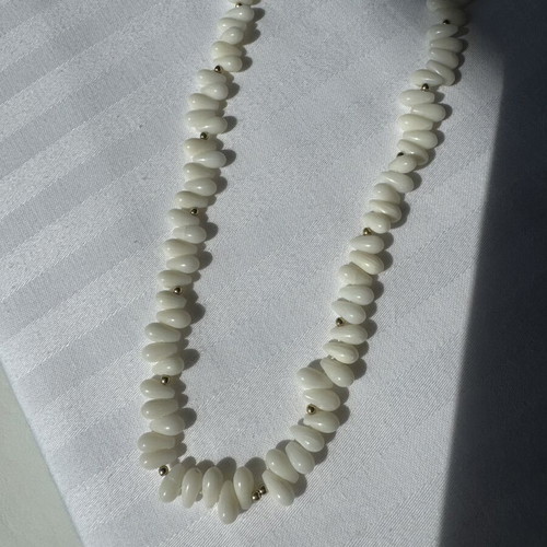 Necklace with semiprecious stones and gold-plated silver, like new