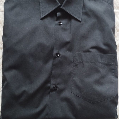 Waveland men's black dress shirt, size M