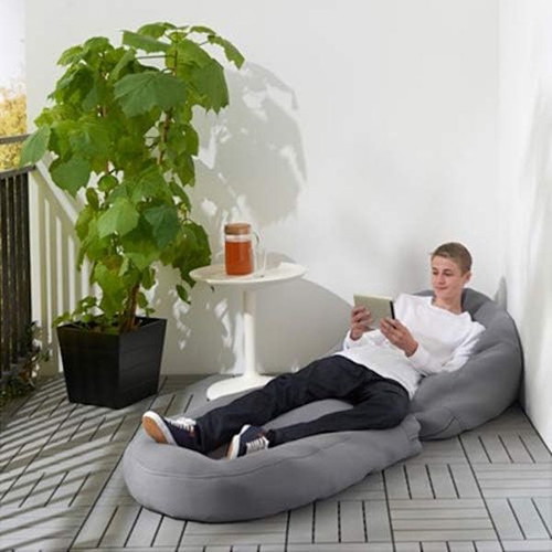 Bussan IKEA pouf used, removable cover, indoor and outdoor