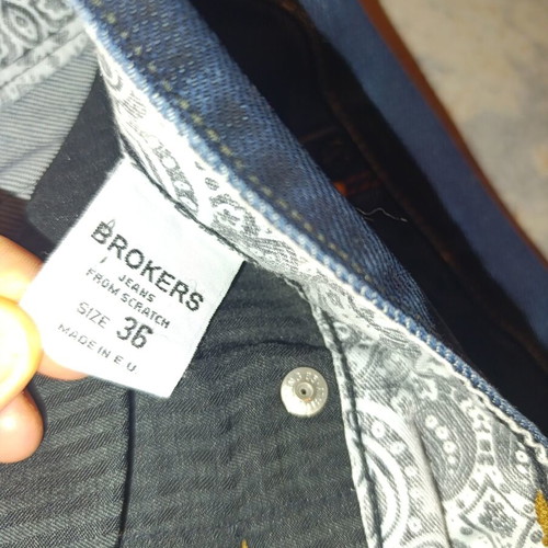Brokers men's jeans size 36, dark blue