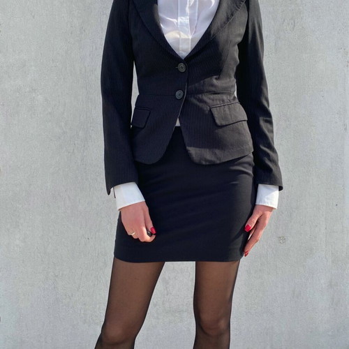Max & Co jacket used, size XS/S, black