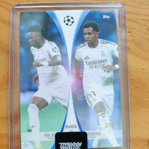 Topps Total Football Duos Vini Jr-Rodrigo Real Madrid card like new