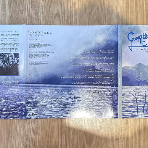 The Gathering Downfall The Early Years 3LP blue vinyl like new, limited edition