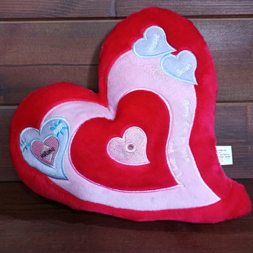 Vintage heart plush radio new