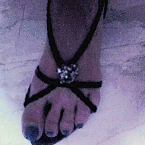 Migato sandals like new, black with silver buckle, size 36