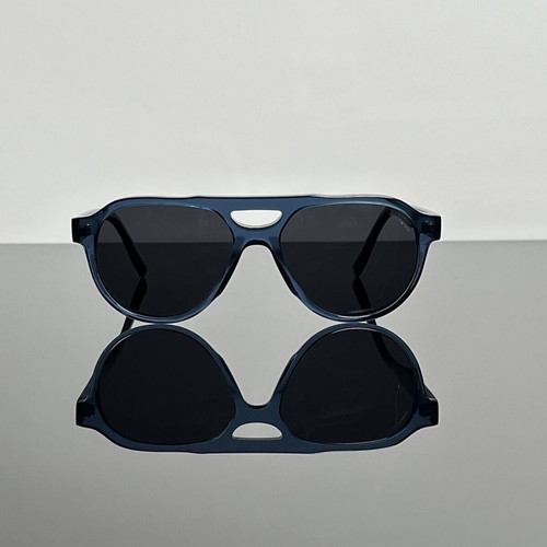 Bormain Manhattan aviator sunglasses new, polarized, black and blue