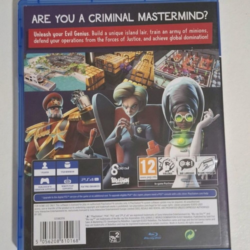 Evil Genius 2 PS4 game used
