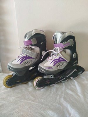 Roller skates like new, adjustable size 28-30