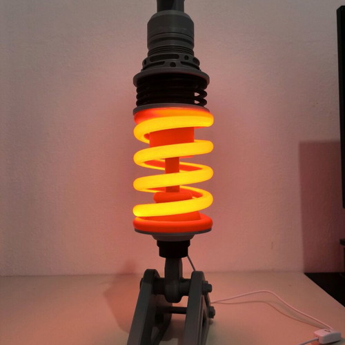 Shock Absorber LED Lamp 3D Printed Design new