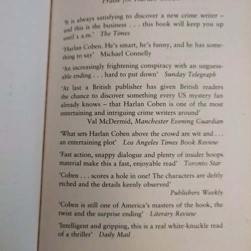 Deal Breaker book by Harlan Coben like new, English