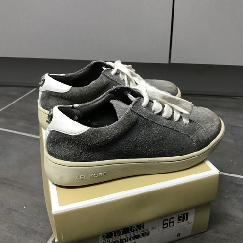Michael Kors kids shoes used, size 31, grey suede