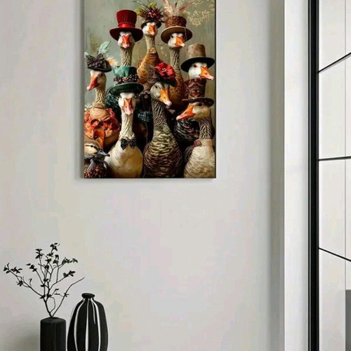 Victorian Goose Poster 40x60 Digital Painting like new