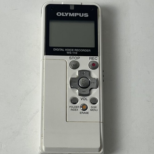 Olympus WS-110 Digital Voice Recorder used, portable with AAA battery