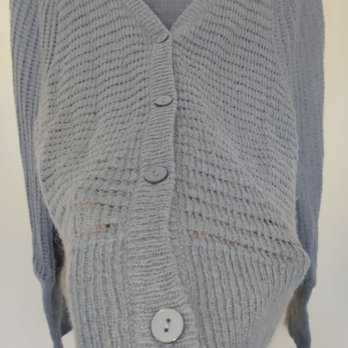 Gina knitted cardigan like new, small medium, blue purple