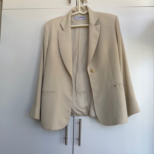 Vintage Y2K cream beige skirt suit set, mermaid style