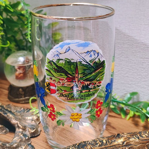 Bad Hofgastein Salzburg vintage Austrian beer glass 300 ml