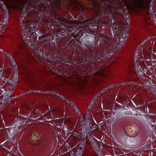 Walther Glas Saturn crystal dessert spoon set new 8 pieces