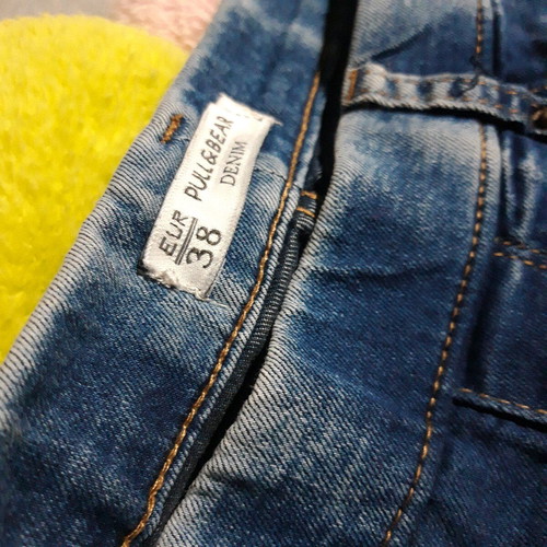Pull & Bear Women's Blue Faded Leggings Medium like new