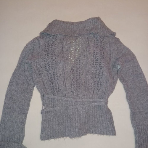 Lynne knitted cardigan used, grey, one size