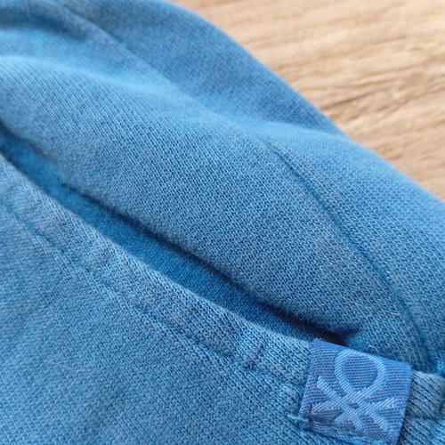 Benetton boy's bermuda shorts 11-12Y, 100% cotton, blue