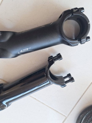 MTB bicycle stems 100 and 110 with angle