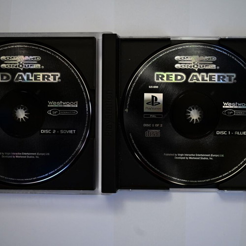 Command & Conquer Red Alert PS1 complete set with 2 discs like new
