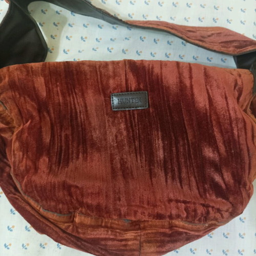Velvet women's shoulder bag like new