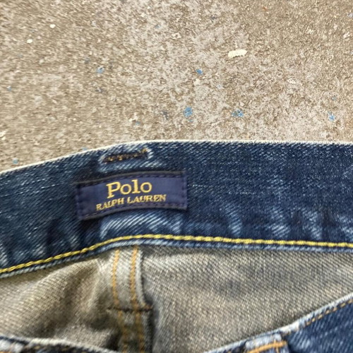 Polo Ralph Lauren Patchwork Distressed Jeans, W31 L34, blue denim