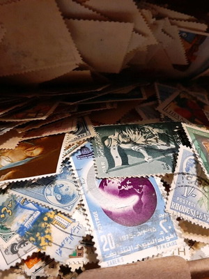 Stamps used for collection, many and old