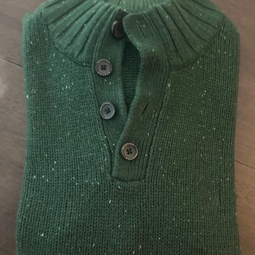 Nautica Since 1983 XL men's thick knitted sweater, cypress green