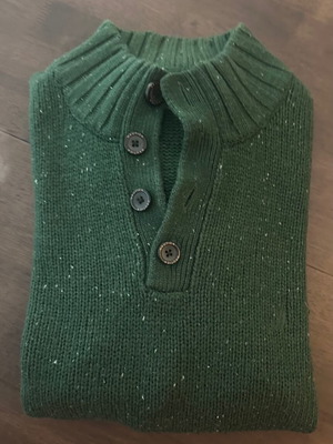 Nautica Since 1983 XL men's thick knitted sweater, cypress green