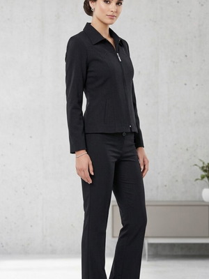Black women's suit set like new, elastic fabric, small size