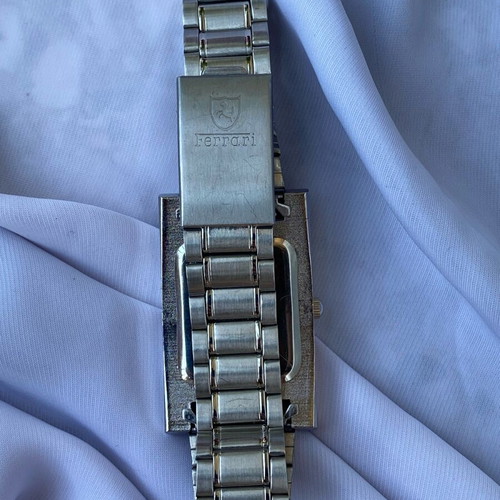 Ferrari women's silver wristwatch with stones, like new