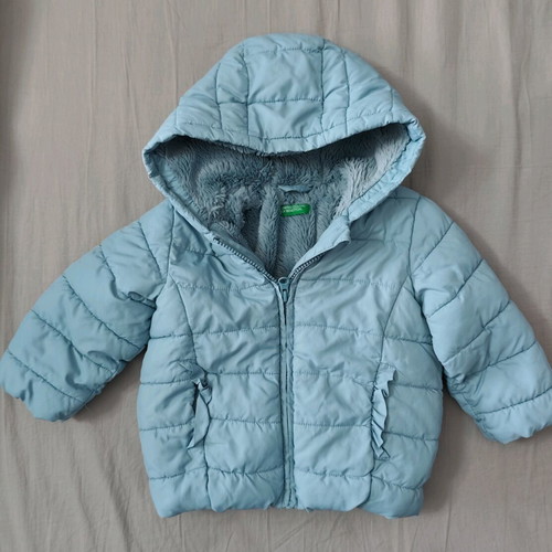Benetton baby jacket for girl size 18M like new
