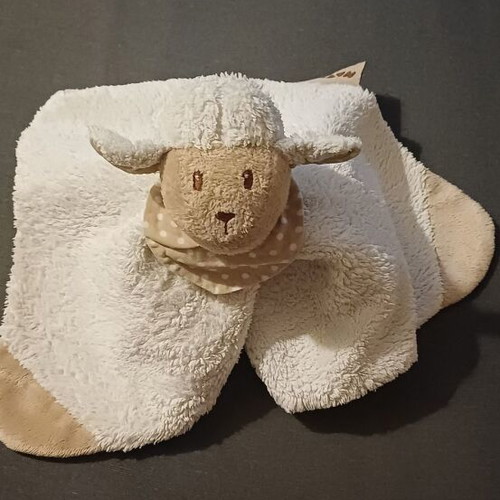 Baby Comforter with Pacifier Clip Nattou Sheep Design like new
