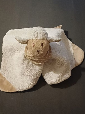 Baby Comforter with Pacifier Clip Nattou Sheep Design like new