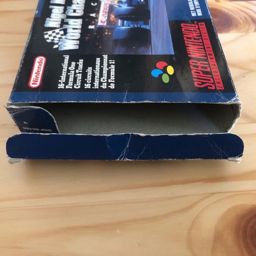 Nintendo SNES Nigel Mansells World Championship Racing μεταχειρισμένο PAL CIB