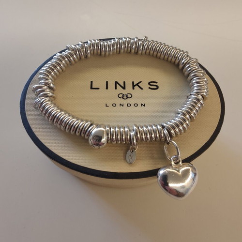 Links of London Sterling Silver Sweetie Bracelet with Heart Charm
