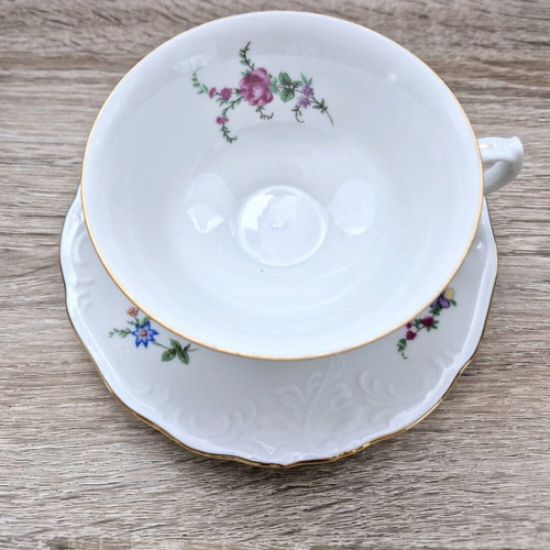 Porcelain double tea set new, marked Poland
