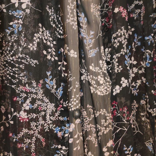 Sheer shirt with floral pattern like new