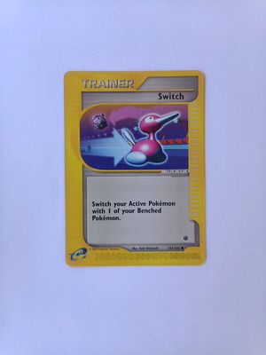 Switch Pokemon Card употребявана (Expedition Base Set 157/165) в отлично състояние