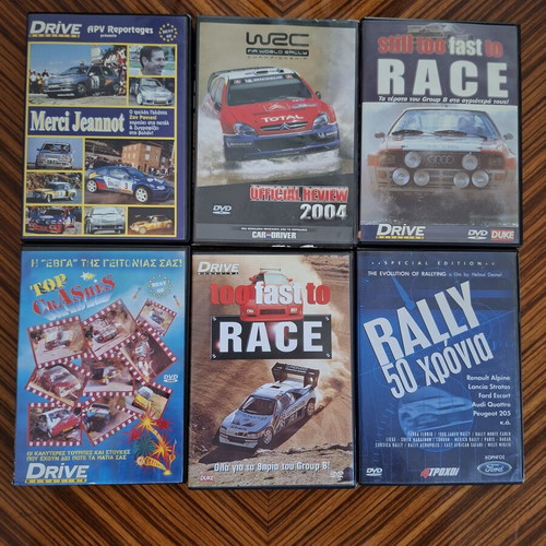 Car DVDs, set of 6, including Top Crashes