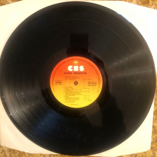 Jeane Manson vinyl record used without cover 1976 CBS LP